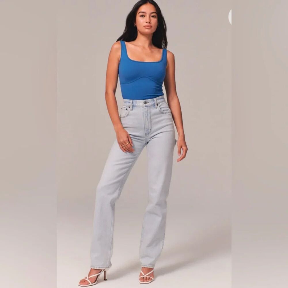 Abercrombie & Fitch 90s Relaxed Carpenter Jean High Rise Size 12